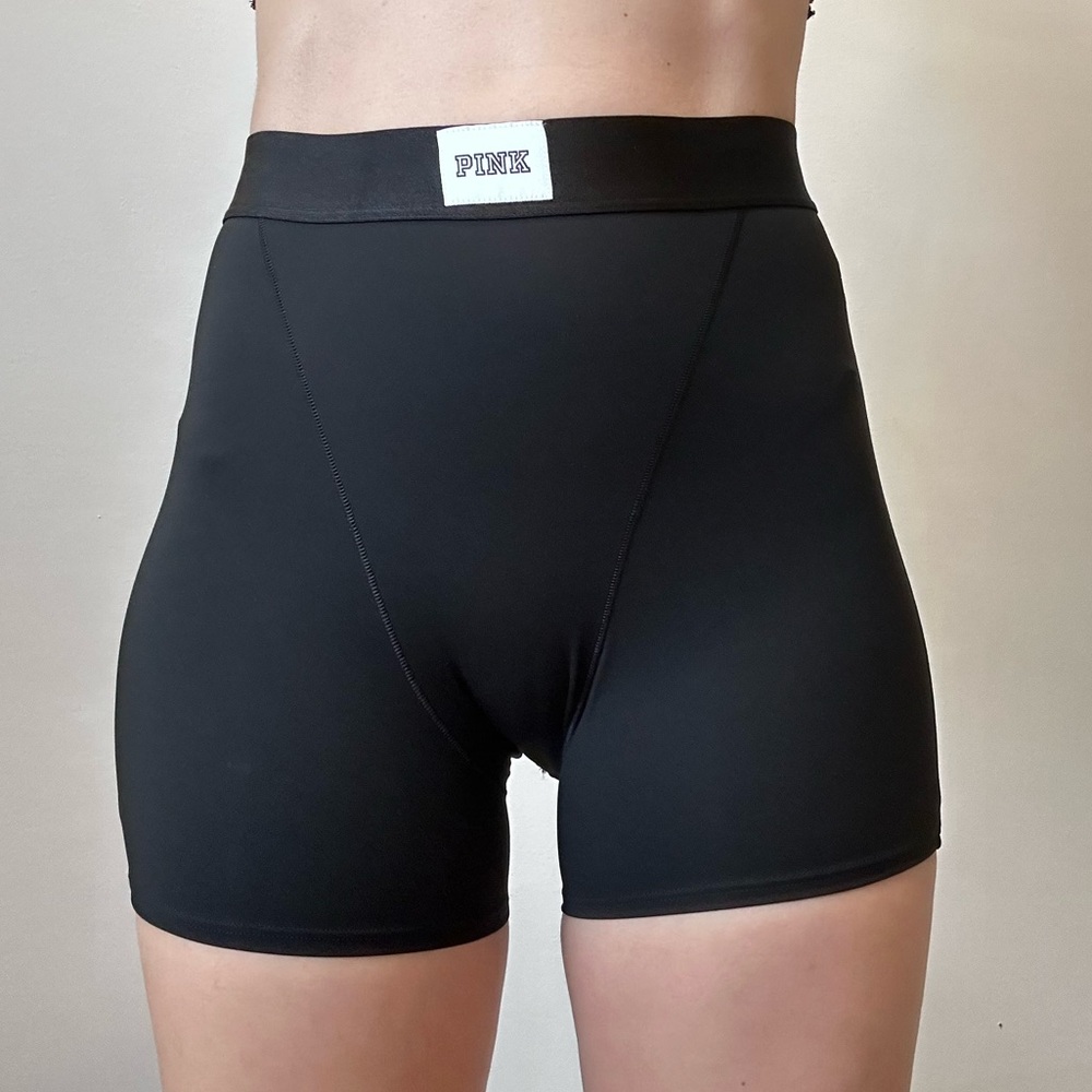 Pink biker shorts